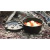 8-Quart Deep Seasoned Cast Iron Dutch Oven With Lid And Metal Handle
