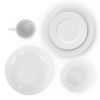 18-Piece White Porcelain Dinnerware Set With Plates Bowls Mugs - Service For 4