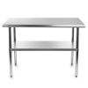 Heavy Duty Stainless Steel 48 X 30 Inch Kitchen Restaurant Prep Work Table