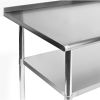 Stainless Steel 48 X 24 Inch Heavy Duty Kitchen Work Table