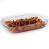 Glass 3-Piece Bakeware Oven Safe Casserole Baking Dish Set - Dishwasher Safe