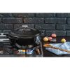 Round 6-Quart Black Enamel Cast Iron Dutch Oven With Lid