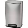 13-Gallon Kitchen Trash Can With Step Lid In Stainless Steel Finish