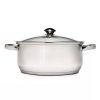 5-Quart Stainless Steel Dutch Oven With Glass Lid
