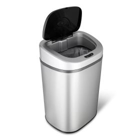 Stainless Steel 21-Gallon Kitchen Trash Can With Motion Sensor Lid