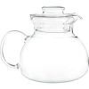 1.5 Quart Stovetop Clear Glass Teapot Kettle With Lid - Microwave Safe