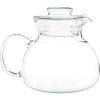 1.5 Quart Stovetop Clear Glass Teapot Kettle With Lid - Microwave Safe