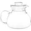 1.5 Quart Stovetop Clear Glass Teapot Kettle With Lid - Microwave Safe