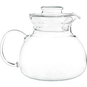 1.5 Quart Stovetop Clear Glass Teapot Kettle With Lid - Microwave Safe