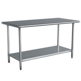 Stainless Steel Top Utility Table High Top Workbench Prep Table 24 X 48 Inch