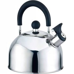 2.5 Quart Stainless Steel Whistling Teapot Kettle With Stay Cool Handle