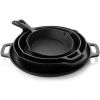 12-Piece Cast Iron Cookware Set With Dutch Oven Frying Pan Skillet And Pizza Pan
