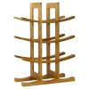 12-Bottle Wine Rack Modern Asian Style In Natural Bamboo
