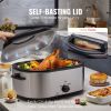 Electric Roaster Oven, 26 QT Turkey Roaster Oven with Self-Basting Lid, 1450W Roaster Oven with Defrost & Warm Function, Adjustable Temperature