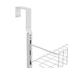 Over the Door Pantry Organizer, 6-Tier Pantry Organization and Storage, Heavy-Duty Steel Hanging Spice Rack, Adjustable Wall Seasoning Shelves