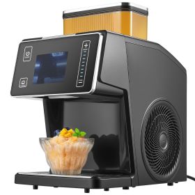 Snowflake Ice Machine, 44LBS/24H Snowflake Ice Maker, Ice-Shaver Machine with Stainless Steel Blade, Electric Snow Cone Maker with 0.2 Gal Tank