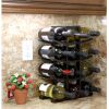 12-Bottle Wine Rack Bamboo