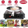 1200W Electric Infrared Single Burner Portable Heating Hot Plate Stove Countertop RV Hotplate with 7.5' Glass Cooktop Stepless Temperature Adjust